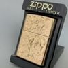 Bật Lửa Zippo Reg Western floral GP Hoa Văn Hai Mặt Mạ Vàng Hồng Đặc Biệt Hiếm Gặp Đời XV La Mã Sản Xuất Năm 1999 ZQH194