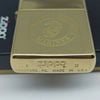 Bật Lửa Zippo Đồng Nguyên Khối Logo Quân Sự Ăn Mòn Đời IX La Mã Hiếm Gặp Năm 1993 ZL828