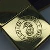Bật Lửa Zippo Đồng Nguyên Khối Logo Quân Sự Ăn Mòn Đời IX La Mã Hiếm Gặp Năm 1993 ZL828