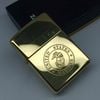 Bật Lửa Zippo Đồng Nguyên Khối Logo Quân Sự Ăn Mòn Đời IX La Mã Hiếm Gặp Năm 1993 ZL828
