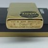 Bật Lửa Zippo Đồng Nguyên Khối Bản Vintage Chặt Góc Trơn Bóng Hiếm Gặp Đời IX La Mã Năm 1993 ZL829