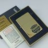 Bật Lửa Zippo Đồng Nguyên Khối Bản Vintage Chặt Góc Trơn Bóng Hiếm Gặp Đời IX La Mã Năm 1993 ZL829