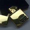 Bật Lửa Zippo Đồng Nguyên Khối Bản Vintage Chặt Góc Trơn Bóng Hiếm Gặp Đời IX La Mã Năm 1993 ZL829