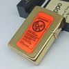 Bật Lửa Zippo Đồng Nguyên Khối Ăn Mòn Chủ Đề Hard-Rock Cafe Đời XVI La Mã Sản Xuất Năm 2000 ZL834
