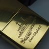 Bật Lửa Zippo Đồng Nguyên Khối Ăn Mòn Chủ Đề Tàu Queen Elizabeth 2 Đời X La Mã Sản Xuất Năm 1994 ZL835