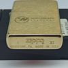 Bật Lửa Zippo Đồng Nguyên Khối Khắc Ăn Mòn Chủ Đề Đời XI La Mã Sản Xuất Năm 1995 ZL838