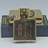 Bật Lửa Zippo Đồng Nguyên Khối Khắc Ăn Mòn Chủ Đề Đời XI La Mã Sản Xuất Năm 1995 ZL838