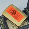Bật Lửa Zippo Đồng Nguyên Khối Khắc Ăn Mòn Chủ Đề Đời XI La Mã Sản Xuất Năm 1995 ZL838