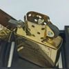 Bật Lửa Zippo Đồng Nguyên Khối Chủ Đề Hãng Rượu JIMBEAM Đời XI La Mã Sản Xuất Năm 1995 ZL839