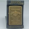Bật Lửa Zippo Đồng Nguyên Khối Chủ Đề Hãng Rượu JIMBEAM Đời XI La Mã Sản Xuất Năm 1995 ZL839