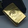 Bật Lửa Zippo Đồng Nguyên Khối Chủ Đề Hãng Rượu JIMBEAM Đời XI La Mã Sản Xuất Năm 1995 ZL839
