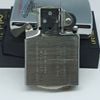 Bật Lửa Zippo Cổ Đồng Khối Mạ Chrome Trắng Chủ Đề Tầu Chiến Quân Sự Ăn Mòn Phủ Sơn Đời 7 Vạch Huyền Năm 1983 ZC490