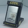 Bật Lửa Zippo Cổ Đồng Khối Mạ Chrome Trắng Chủ Đề Tầu Chiến Quân Sự Ăn Mòn Phủ Sơn Đời 7 Vạch Huyền Năm 1983 ZC490