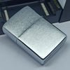 Bật Lửa Zippo Cổ Đồng Khối Mạ Chrome Trắng Chủ Đề Tầu Chiến Quân Sự Ăn Mòn Phủ Sơn Đời 7 Vạch Huyền Năm 1983 ZC490
