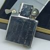 Bật Lửa Zippo Đồng Khối Mạ Chrome Vintage Chặt Góc Trắng Phay Xước Trơn 2 Mặt Hiếm Gặp Đời II La Mã Không Mộc Tháng Năm 1986 ZQH193