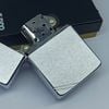 Bật Lửa Zippo Đồng Khối Mạ Chrome Vintage Chặt Góc Trắng Phay Xước Trơn 2 Mặt Hiếm Gặp Đời II La Mã Không Mộc Tháng Năm 1986 ZQH193
