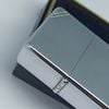 Bật Lửa Zippo Đồng Khối Mạ Chrome Vintage Chặt Góc Trắng Phay Xước Trơn 2 Mặt Hiếm Gặp Đời II La Mã Không Mộc Tháng Năm 1986 ZQH193