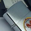 Bật Lửa Zippo Đồng Khối Mạ Chrome Phay Xước Chủ Đề Quân Sự Ăn Mòn Phủ Sơn Đời IV La Mã Sản Xuất Năm 1988 ZL841