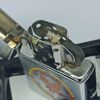 Bật Lửa Zippo Đồng Khối Mạ Chrome Phay Xước Chủ Đề Quân Sự Ăn Mòn Phủ Sơn Đời IV La Mã Sản Xuất Năm 1988 ZL841