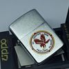 Bật Lửa Zippo Đồng Khối Mạ Chrome Phay Xước Chủ Đề Quân Sự Ăn Mòn Phủ Sơn Đời IV La Mã Sản Xuất Năm 1988 ZL841