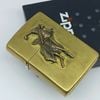 Bật Lửa Zippo Đồng Khối emblem Marlboro Rodeo Đời VIII La Mã Sản Xuất Năm 1992 ZL850