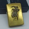 Bật Lửa Zippo Đồng Khối emblem Marlboro Rodeo Đời VIII La Mã Sản Xuất Năm 1992 ZL850