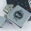 Bật Lửa Zippo Đồng Khối Mạ Chrome Trắng Trơn Bóng Chủ Đề Khắc Ăn Mòn Phủ Sơn Đời VIII La Mã Sản Xuất Năm 1992 ZL851