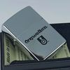 Bật Lửa Zippo Đồng Khối Mạ Chrome Trắng Trơn Bóng Chủ Đề Khắc Ăn Mòn Phủ Sơn Đời VIII La Mã Sản Xuất Năm 1992 ZL852