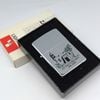 Bật Lửa Zippo Cổ Đồng Khối Mạ Chrome Trắng Chủ Đề Quân Sự Ăn Mòn Phủ Sơn Đời 3 Vạch Sắc Năm 1979 ZC491