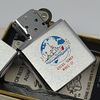 Bật Lửa Zippo Cổ Đồng Khối Mạ Chrome Trắng Xước Chủ Đề Tầu Chiến Ăn Mòn Phủ Sơn Đời 4 Vạch Sắc Năm 1978 ZC492
