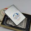 Bật Lửa Zippo Cổ Đồng Khối Mạ Chrome Trắng Xước Chủ Đề Tầu Chiến Ăn Mòn Phủ Sơn Đời 4 Vạch Sắc Năm 1978 ZC492
