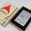 Bật Lửa Zippo Cổ Đồng Khối Mạ Chrome Trắng Chủ Đề Quân Sự Ăn Mòn Phủ Sơn Đời 4 Vạch Sắc Năm 1978 ZC493