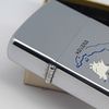 Bật Lửa Zippo Cổ Đồng Khối Mạ Chrome Trắng Chủ Đề Quân Sự Ăn Mòn Phủ Sơn Đời 4 Vạch Sắc Năm 1978 ZC493