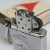 Bật Lửa Zippo Cổ Đồng Khối Mạ Chrome Trắng Chủ Đề Quân Sự Ăn Mòn Phủ Sơn Đời 4 Vạch Sắc Năm 1978 ZC493