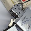 Bật Lửa Zippo Cổ Đồng Khối Mạ Chrome Trắng Chủ Đề Quân Sự Ăn Mòn Phủ Sơn Đời 4 Vạch Sắc Năm 1978 ZC493