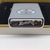 Bật Lửa Zippo Cổ Đồng Khối Mạ Chrome Trắng Chủ Đề Quân Sự Ăn Mòn Phủ Sơn Đời 4 Vạch Sắc Năm 1978 ZC494
