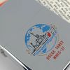 Bật Lửa Zippo Cổ Đồng Khối Mạ Chrome Trắng Chủ Đề Tầu Chiến Quân Sự Ăn Mòn Phủ Sơn Đời 5 Vạch Sắc Năm 1977 ZC495