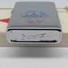Bật Lửa Zippo Cổ Đồng Khối Mạ Chrome Trắng Chủ Đề Tầu Chiến Quân Sự Ăn Mòn Phủ Sơn Đời 5 Vạch Sắc Năm 1977 ZC495
