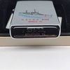 Bật Lửa Zippo Cổ Đồng Khối Mạ Chrome Trắng Xước Chủ Đề Tầu Chiến Quân Sự Ăn Mòn Phủ Sơn Đời 1 Vạch Sắc Năm 1981 ZC496