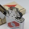 Bật Lửa Zippo Cổ Đồng Khối Mạ Chrome Trắng Chủ Đề Quân Sự Ăn Mòn Phủ Sơn Đời 5 Vạch Sắc Năm 1977 ZC497