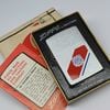 Bật Lửa Zippo Cổ Đồng Khối Mạ Chrome Trắng Chủ Đề Quân Sự Ăn Mòn Phủ Sơn Đời 5 Vạch Sắc Năm 1977 ZC497