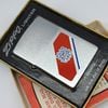 Bật Lửa Zippo Cổ Đồng Khối Mạ Chrome Trắng Chủ Đề Quân Sự Ăn Mòn Phủ Sơn Đời 5 Vạch Sắc Năm 1977 ZC497