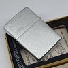 Bật Lửa Zippo Cổ Đồng Khối Mạ Chrome Trắng Chủ Đề Quân Sự Ăn Mòn Phủ Sơn Đời 5 Vạch Sắc Năm 1977 ZC497