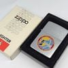 Bật Lửa Zippo Cổ Đồng Khối Mạ Chrome Trắng Chủ Đề Quân Sự Ăn Mòn Phủ Sơn Đời 3 Vạch Sắc Năm 1979 ZC498