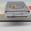 Bật Lửa Zippo Cổ Đồng Khối Mạ Chrome Trắng Chủ Đề Quân Sự Ăn Mòn Phủ Sơn Đời 3 Vạch Sắc Năm 1979 ZC498
