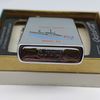 Bật Lửa Zippo Cổ Đồng Khối Mạ Chrome Trắng Chủ Đề Tầu Chiến Quân Sự Ăn Mòn Phủ Sơn Đời 1 Vạch Sắc Năm 1981 ZC499