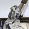 Bật Lửa Zippo Cổ Đồng Khối Mạ Chrome Trắng Chủ Đề Tầu Chiến Quân Sự Ăn Mòn Phủ Sơn Đời 2 Vạch Thẳng Năm 1972 ZC500