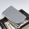 Bật Lửa Zippo Cổ Đồng Khối Mạ Chrome Trắng Chủ Đề Tầu Chiến Quân Sự Ăn Mòn Phủ Sơn Đời 2 Vạch Thẳng Năm 1972 ZC500