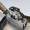 Bật Lửa Zippo Cổ Đồng Khối Mạ Chrome Trắng Chủ Đề Tầu Chiến Quân Sự Ăn Mòn Phủ Sơn Đời 1 Vạch Sắc Năm 1981 ZC499