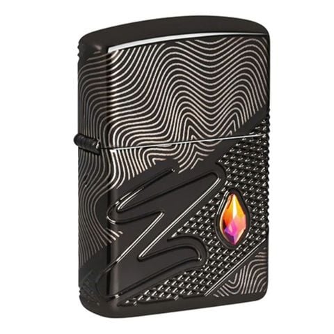 Bật Lửa Zippo Z Crystal Armor® High Polish Black Z354
